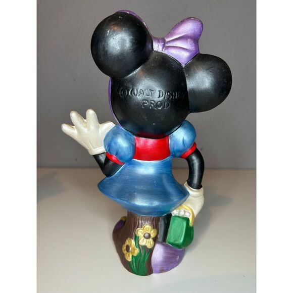 Vintage Disney Mickey Mouse & Minnie Mouse Ceramic Figurines Collectible 9'' - Picture 8 of 10